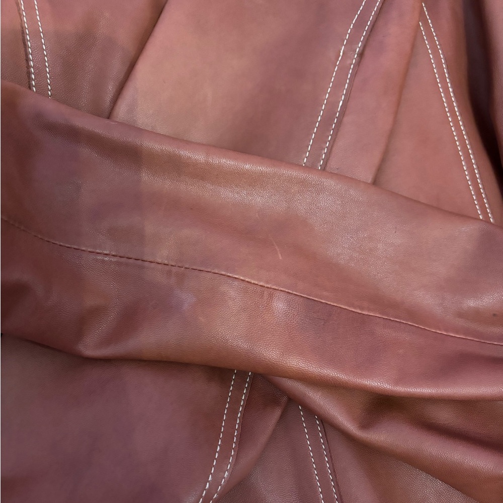 Charter Club Brown Leather Jacket - Picture 8 of 8